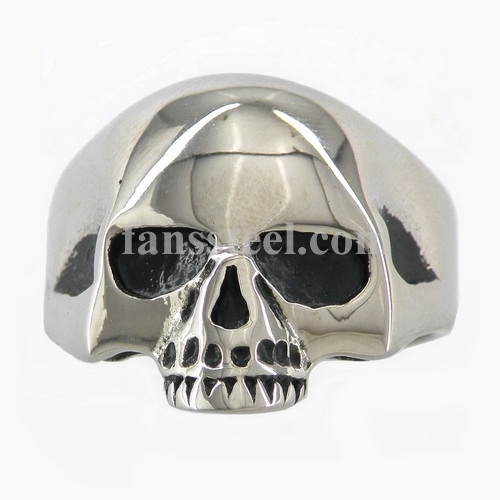 FSR08W46 ghost skull Biker ring - Click Image to Close